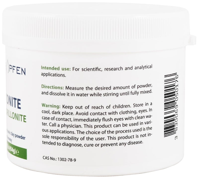 Heiltropfen Bentonite Montmorillonite powder, 1 Pound, ULTRA FINE, Montmorillonite content: 95%, Natural Mineral Dust. HeiltropfenÂ® - Image 3